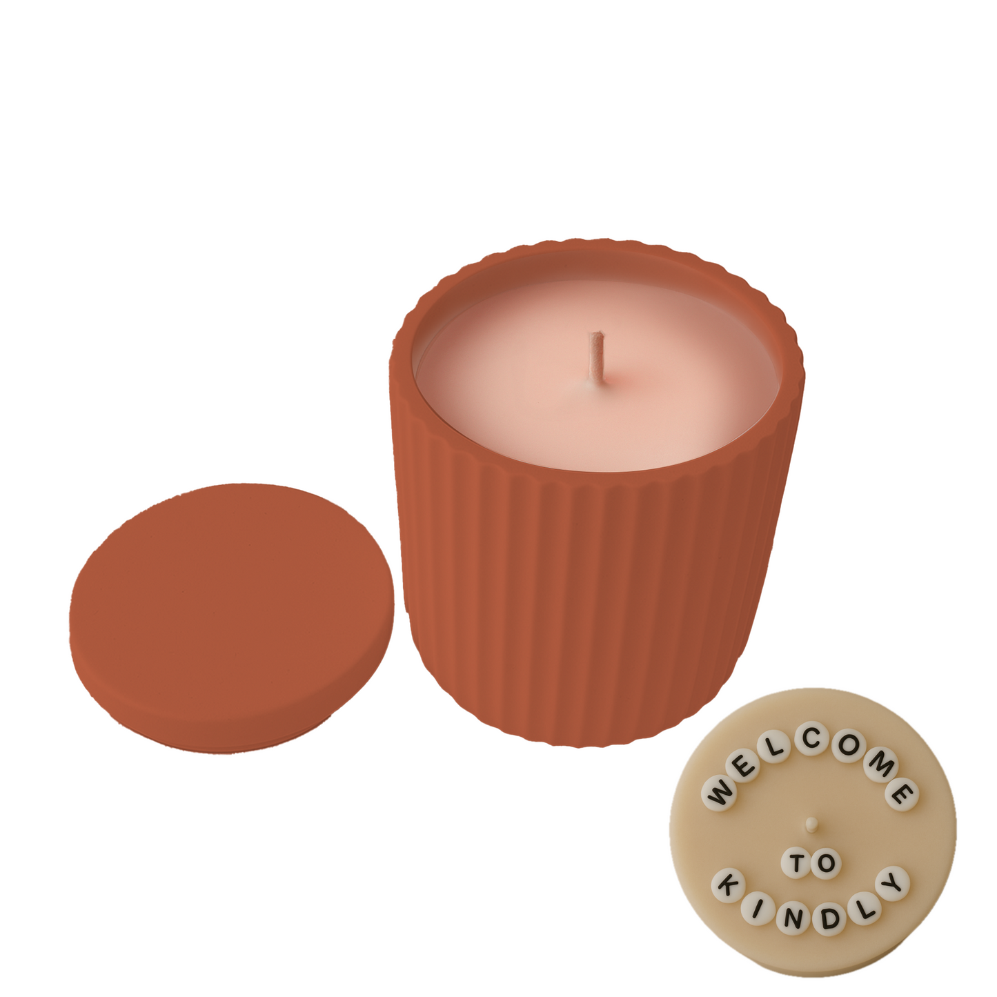 Line Flame – Hidden Message Candle