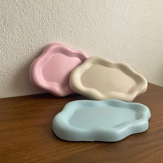 Dream Cloud Base — Bandeja Decorativa em Jesmonite