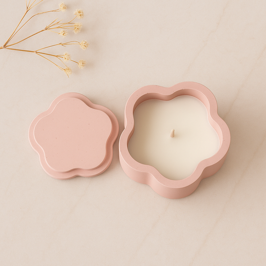 Flora Flame – Jesmonite Candle