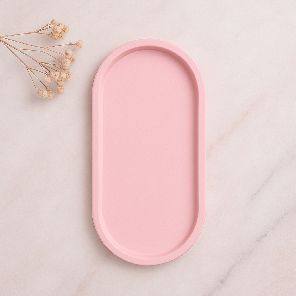 Oval Serenity – Jesmonite Tray
