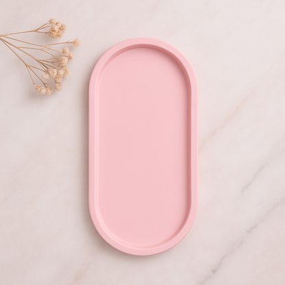 Oval Serenity – Jesmonite Tray